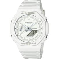 Casio Vyriškas G-SHOCK GA-2100-7A7JF [G-SHOCK TONE-ON-TONE serija] apvalus laikrodis, baltas skaitmeninis analoginis