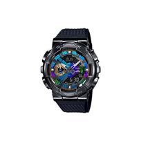 Casio G-Shock Series Gift Box Cool Mini Cannon Colorful IP Coated Dial Waterproof Shockproof Quartz Movement Resin Strap Women Watches GM-110B-1APR Qixi Festival Custom Box black