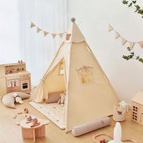 Qicheng Vaikų Indijos Teepee Palapinė Namams beige
