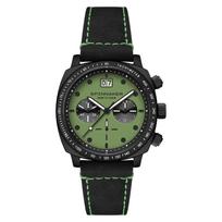 Hal Watch Quartz 10 ATM Water Resistant Mineral Glass Green Dial [SPINNAKER] SP-5068-0A Men's [Authentic] žalia