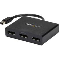 MST Hub Mini DisplayPort 3x DsiplayPort Splitter 4K Suderinamas tik su Windows Suderinamas tik MSTMDP123DP 3 prievadų – kelių monitorių juoda