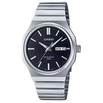 CASIO Standard Collection Kvarcinis Mechanizmas Nerūdijančio Plieno Apyrankė Laikrodis Vyriški Laikrodžiai Juodas Ciferblatas MTP-E735D-1AV Black Dial black