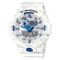 CASIO G SHOCK Quartz Movement Resin Strap Watch Men's Watches White Dial GA700HDS-7A White Dial white
