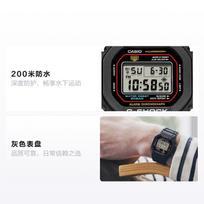 CASIO DIGITAL series-square, waterproof 200m, Quartz, resin strap, , same style for men and women, gray dial DW-5600RL-1PR pilka spalva