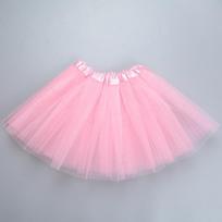 Europos & Amerikos Suaugusiųjų Tutu Sijonas - Trijų Sluoksnių Tinklinis Baleto Šokio Sijonas Skirt length 40 cm rožinė