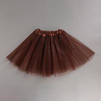Europos & Amerikos Suaugusiųjų Tutu Sijonas - Trijų Sluoksnių Tinklinis Baleto Šokio Sijonas Skirt length 40 cm ruda