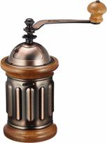 Kalita Coffee Mill with Wooden Handle and Durable Cast Iron Adjustable Hand Perfect for Small and Ideal for Mountain Home Outdoor and Coffee Retro black