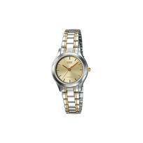 Casio CASIOSTANDARD series life waterproof quartz movement stainless steel strap Japanese and Korean watch women's watch gold dial LTP-1275SG-9AQ auksas