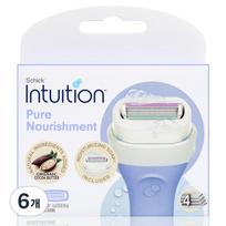 Schick Women's Intuition Nourishment Razor Blades, 3 Pieces, 6 Pieces ,Korean razor blade white