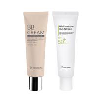 Dr. Hedison Blemish Balm 50ml + Mild Moisture Sun Cream 50ml, set, 1 piece white