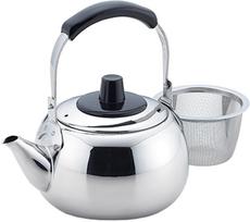 [Kyusu Ichiban] Teapot with Handle and Tea Strainer, 500cc gray