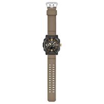 CASIO PRO TREK serija - diskinis dvigubas ekranas 100 metrų atsparumas vandeniui saulės energija Kvarcinis guminis dirželis vyriškas laikrodis juodas ciferblatas PRW-B1000-5JF juoda