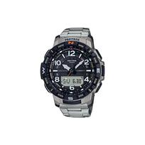 CASIO vyriškas PRO TREK juodas laikrodis PRT-B50T-7 PRT-B50T-7 Silver-Black Dial black