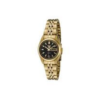Seiko 30 Meters Waterproof Fashion Versatile Automatic Mechanical Movement Stainless Steel Strap Women Watches Black SYMA40 Black Dial beige