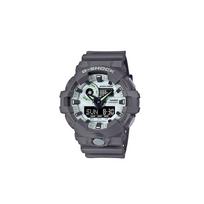 CASIO Unisex skystųjų kristalų/analoginis dvigubo ekrano serijos pilkas laikrodis GA-700HD-8APR GA-700HD-8APR Regular Watch Box gray