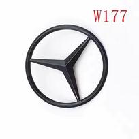 BENZ Black AMG Emblem Sticker for Mercedes-Benz A45S 4MATIC W177 Turbo Car Rear Trunk Star Emblem Auto Accessory 1 Piece black