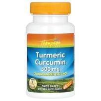 Thompson, Turmeric Curcumin, 300 mg, 60 Veggie Capsules