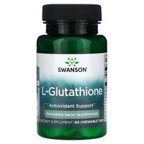 Swanson L-glutationas, 60 kramtomųjų tablečių