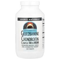 Source Naturals, Gliukozamino chondroitino kompleksas su MSM, 240 tablečių