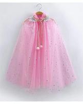 Girls Elsa Princess Cape Frozen Rainbow Tulle Capelet Halloween Birthday Performance Cape įvairiaspalvis