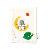 Nanoblock Nuotraukų rėmelis Mėnulis Astronautas 760 detalių (PCS) white