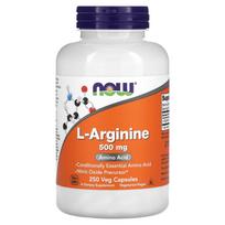 NOW Foods, L-Arginine, 500 mg, 250 Veggie Capsules