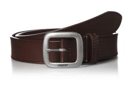 Levis Men's Casual Belt 15116021 Cowhide Leather Made in Vietnam Adjustable Size 15116021 Brown 0029 M gray