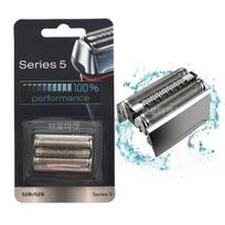 Braun Razor Blade 5 Blade Net 52S 52B Razor Blade Head Compatible Replacement + Cleaning Brush ,Korean razor blade gray