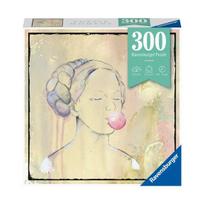 R129669 300 pieces of pink bubble gum, Korean popular puzzles blue