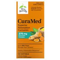 Terry Naturally, CuraMed, highly absorbable curcumin, 375 mg, 120 softgels