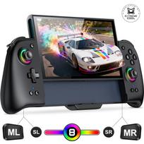 2 Controller with Sleep Wake RGB Macro Handheld Grip Gyro 5 Vibration 3 Turbo 1000mAh High Not Compatible with Switch Foldable Play While Holds 4 Game juoda