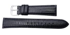 SEIKO Watch Band 19mm R0271AL Cowhide Leather Teju Embossed Black [Seiko] Men's black
