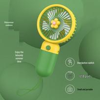 Flower Handheld USB Mini Fan yellow
