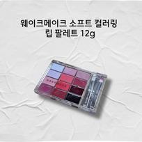 Wake Make Soft Coloring lūpų paletė 12g Wake Make lūpų paletė Wake Make lūpų paletė rožinė skysta blizgi, 1 vnt., 02 Peak Peach Glowing gray