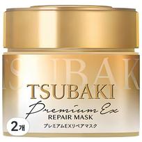 Tsubaki Premium EX Repair Hair Mask, 180g, 2 pieces white