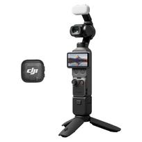 DJI Osmo Pocket 4 Creator Combo Pocket Gimbal Vlog Camera with CMOS Image 2x Lossless 107GB Internal Mic 3 Auxiliary and Osmo Mini Tripod 1-inch &