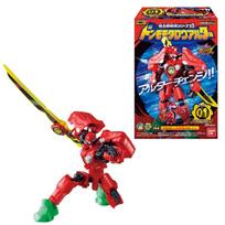 Minipla Bustaro Sentai Series 01 Donmomotaro Alter Candy sweets 1 piece Sentai Don (12 pieces) toy/Ramune (Buutaro Brothers) blue