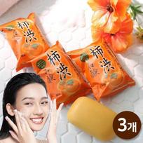 Persimmon Soap, Noneral, Removal of Elderly Odor, Tannin, Sweet Persimmon Soap, Goosebumps, Keratosis Pilaris, Exfoliation, All-in-One, Natural, Japan orange