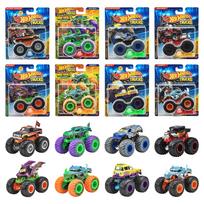 Hot Wheels Monster Trucks Assortment 8 Miniature Box Set 164 - Vehicles/Toys - (Ages 3+) - Multi-color FYJ44-982G blue