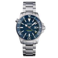 Davosa Automatic Argonautic 30 ATM Water Silver Diver's Watch, BG, Resistant, 161.528.40, Men's, mėlyna