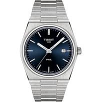TISSOT PRX (Žaidėjas X) Vyriškas laikrodis su apyranke, mėlynas ciferblatas, T1374101104100, Oficialiai importuotas gray