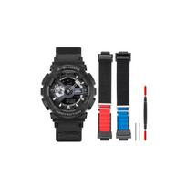 CASIO Unisex Liquid Crystal/Analog Dual Display Series 51.2mm Black Watch GA-110-1B(Team788--) Black black