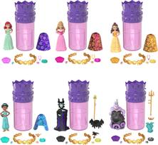 Disney princesės spalvų atskleidimas! Aquarelės magija Bijou kolekcija (Staigmena 4 mini lėlės) Persirengimo mini figūrėlės, 6+ metų pink
