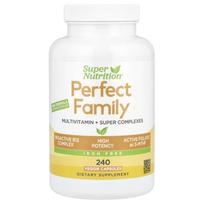 Super Nutrition, Perfect Family Multivitamin + Super Complex, Iron-Free, 240 Veggie Capsules