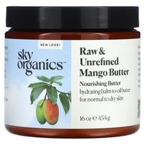 Sky Organics, Organic Raw, Mango Butter, 16 oz (454 g) black