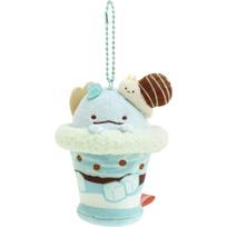 MO97201 Sumikko Gurashi Kavinė Sumikko Šokolado Mugė Pakabinamas Pliušinis Žaislas Driežas Mėtų Šokolado Parfė) white