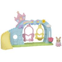 EPOCH Sylvanian Families Hoikuen Play Equipment [Nakayoshi Swing Set] S-71 ST Mark Certification Ages 3+ Toy Dollhouse Sylvanian Families white