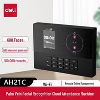 Deli Smart Biometric Time Attendance System CN plug (adapter included) black