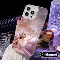 Ariana Grande White Translucent MagSafe Mobile Phone Case for iPhone 17 16 15 14 13 12 11 X XR XS Air Pro Max Plus Cover iPhone 16e gray
