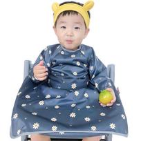 Bell Baby Dining Table Integrated Waterproof Bib Long Sleeve Full Cover Original, (Renewal) Daisy, 1 piece, 1 piece beige